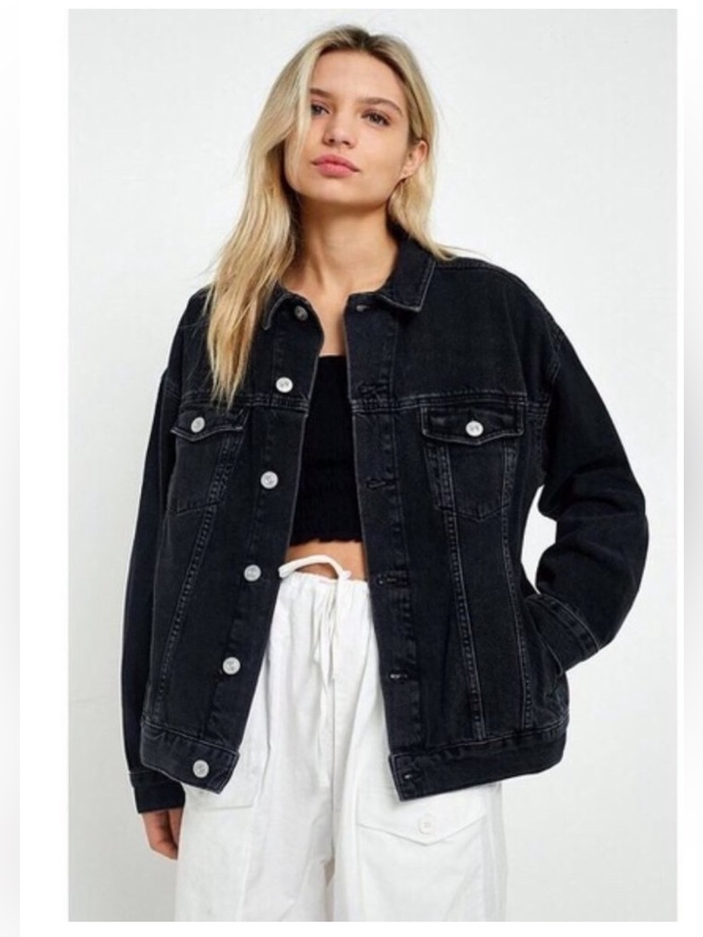 BDG Classic Black Women's Denim Jacket - Black